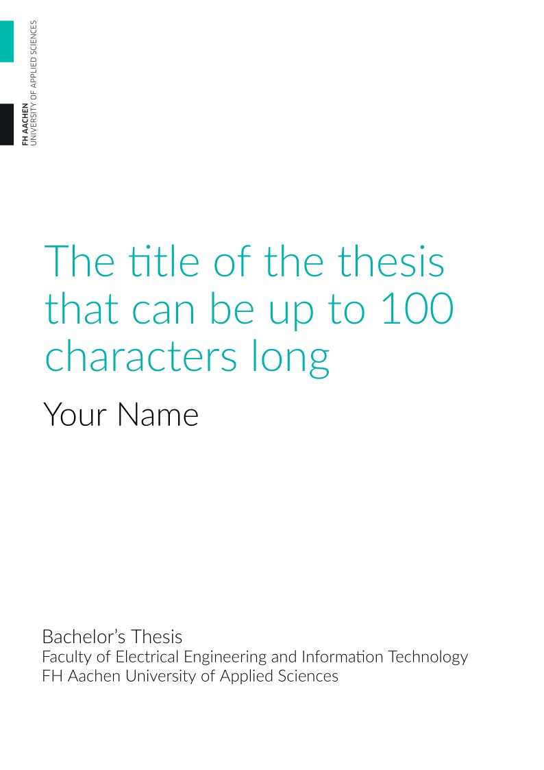FH Aachen Thesis Template