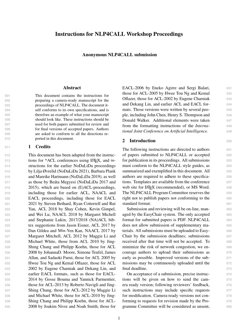 NLP4CALL workshop template