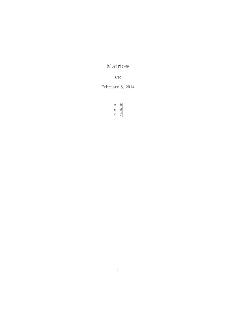 Matrices