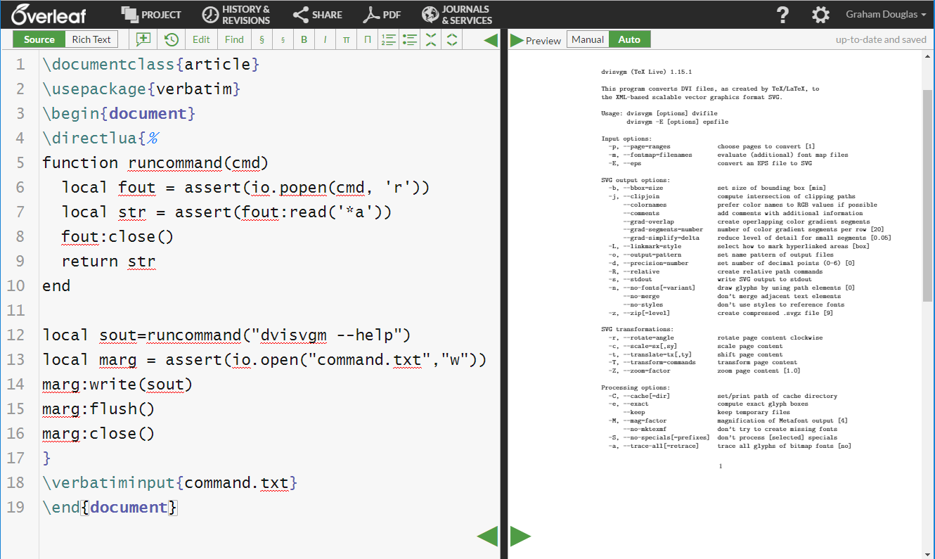 Using LuaTeX to run software installed on Overleaf’s servers