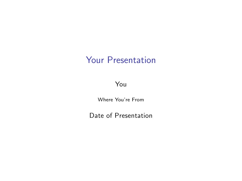 Your Short Title