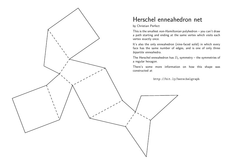Herschel enneahedron net
