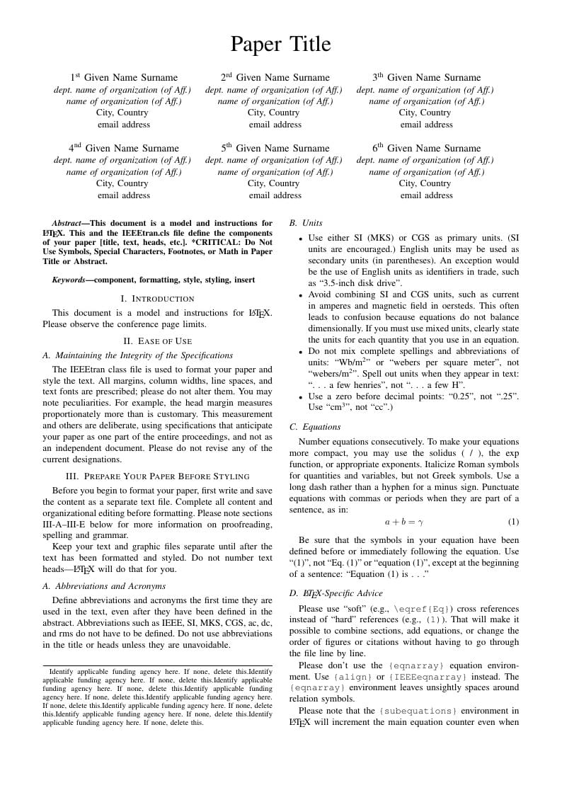 Tempate for the International Conference on Mechatronics (Mechatronika)