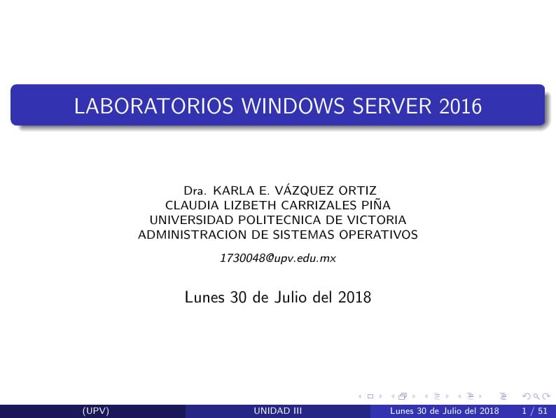 Laboratorios Windows Server 2016