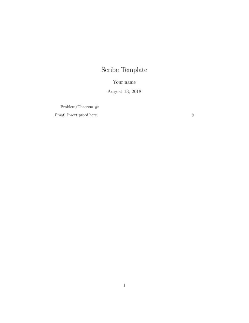 Math 304 F18 Scribe Template