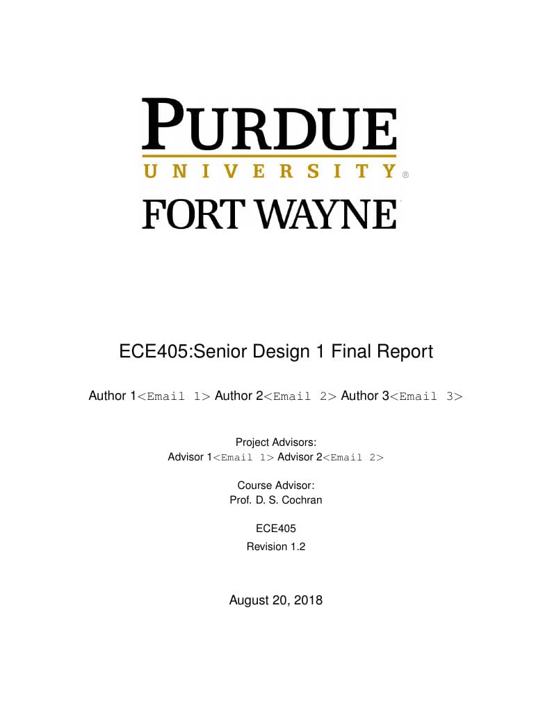 IPFW ECE405