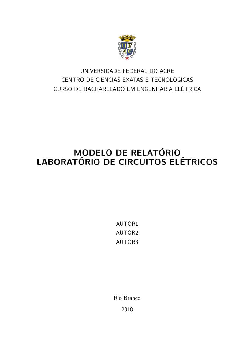 Modelo Simples de Relatório v0.1