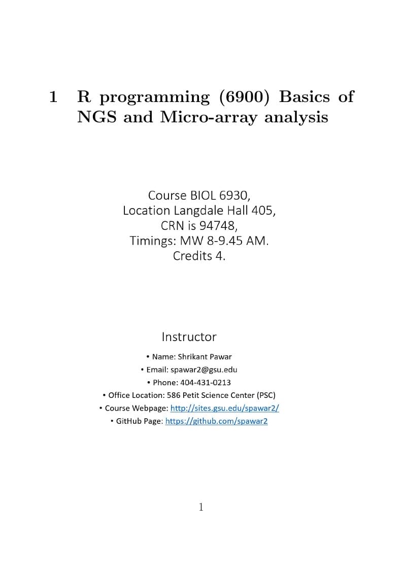 R Programming Lecture Notes