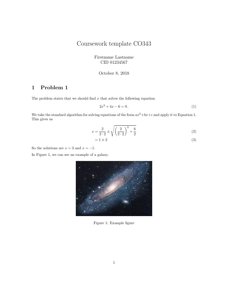 Coursework template CO343