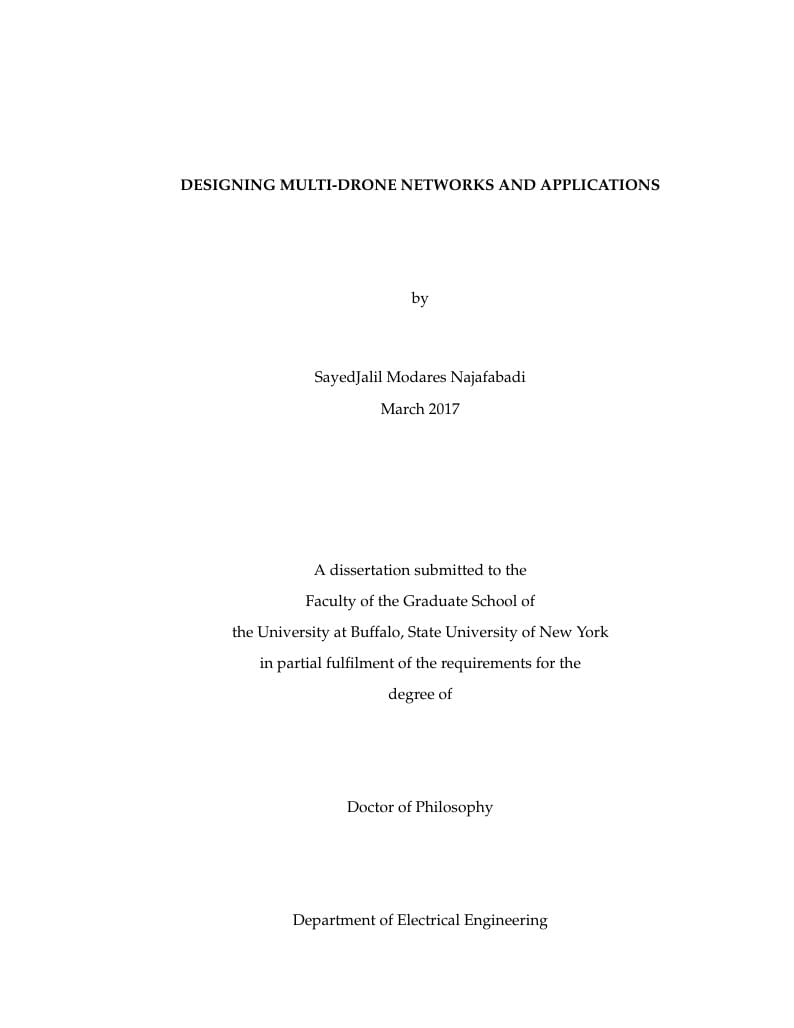 Thesis Template for University at Buffalo