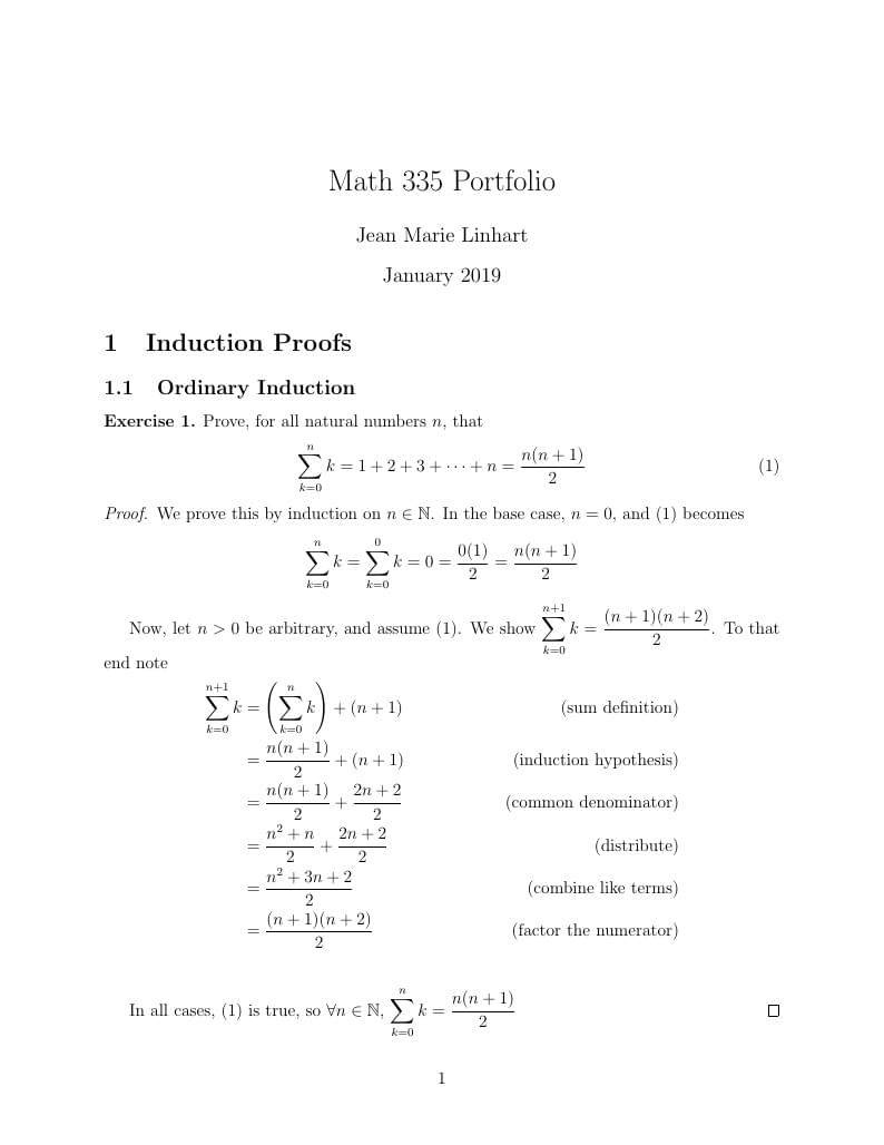 CWU Math335 Portfolio Template
