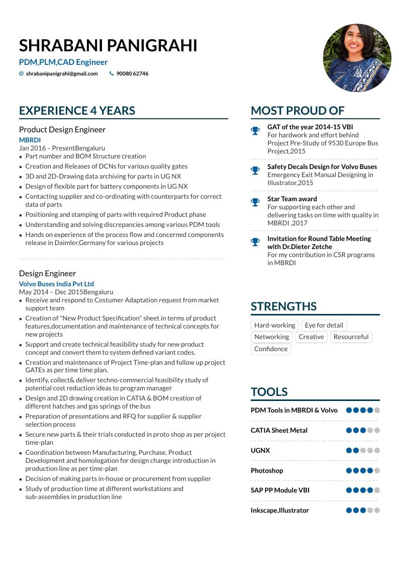 Shrabani's résumé