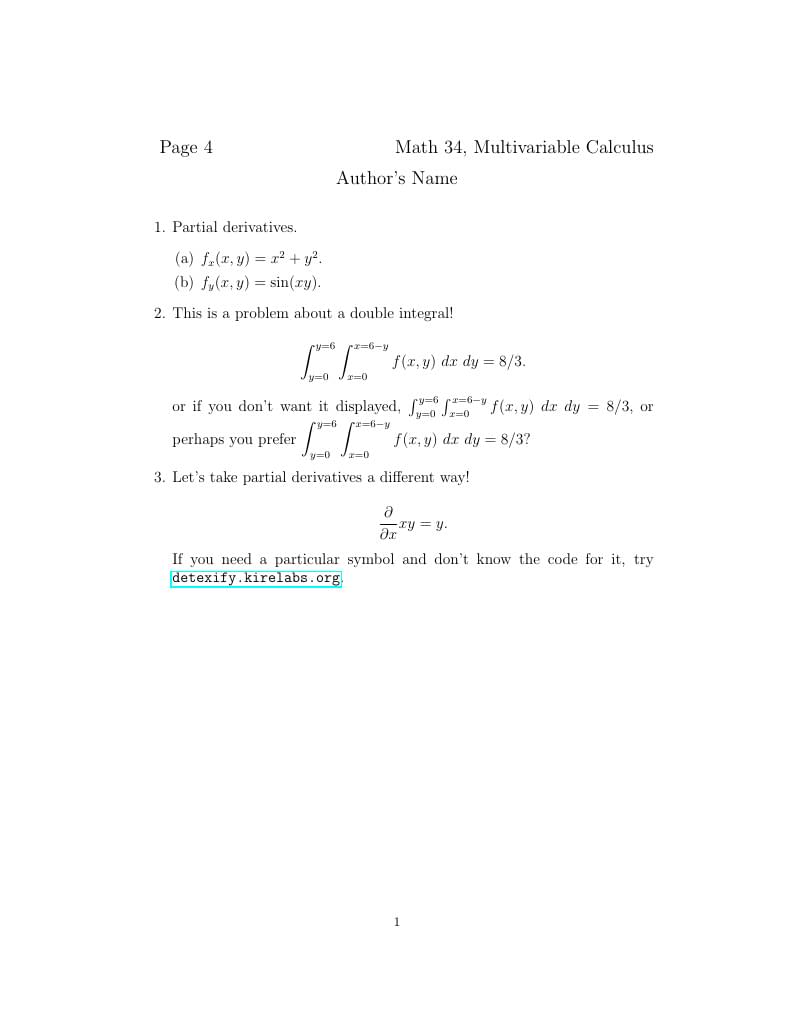 Math 34 homework template
