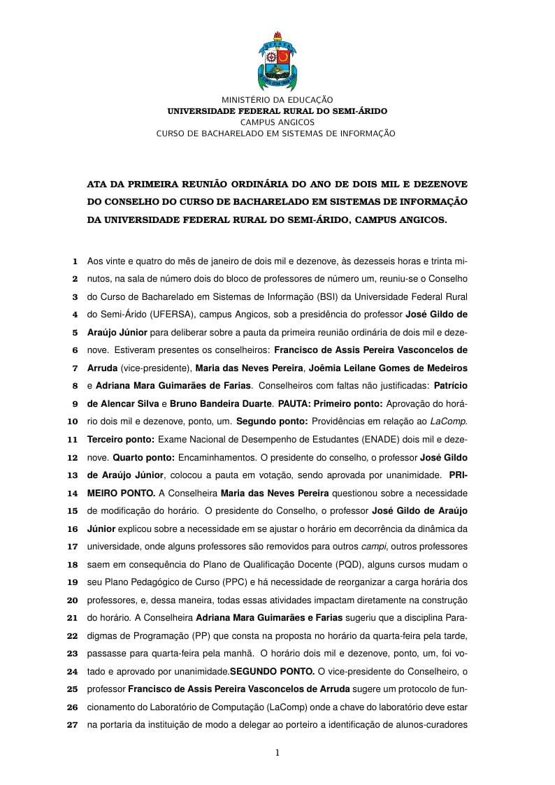 ATA - Conselho de Curso - UFERSA