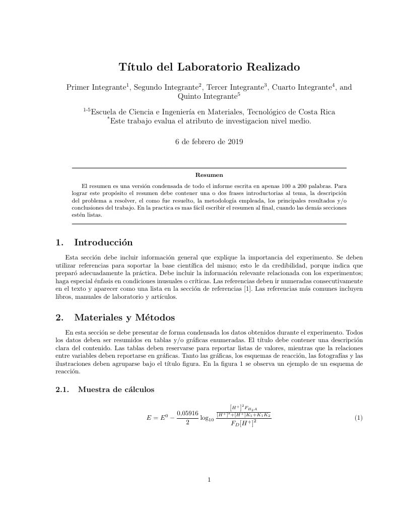 Informe de  Laboratorio ECIM