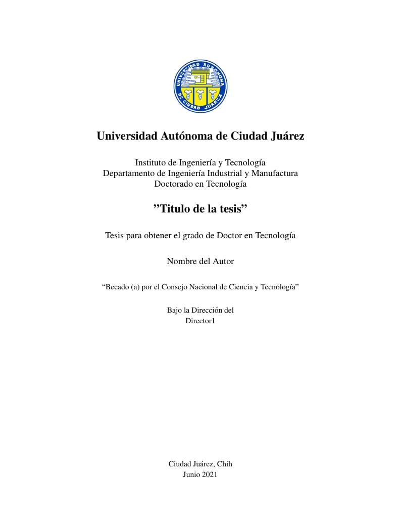 Thesis UACJ PhD Technology