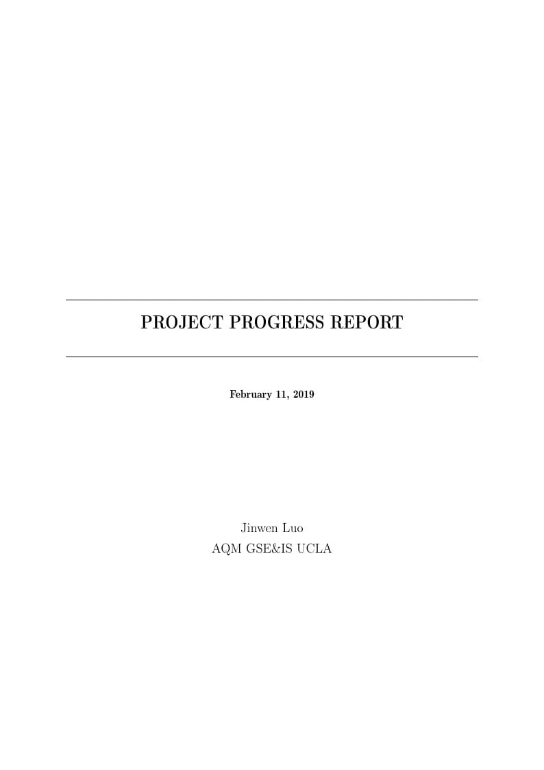Research Progress Report template