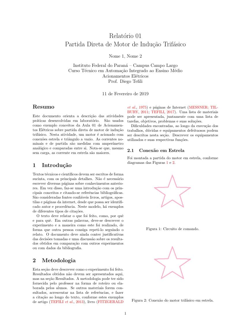Modelo de Relatorio IFPR Campo Largo
