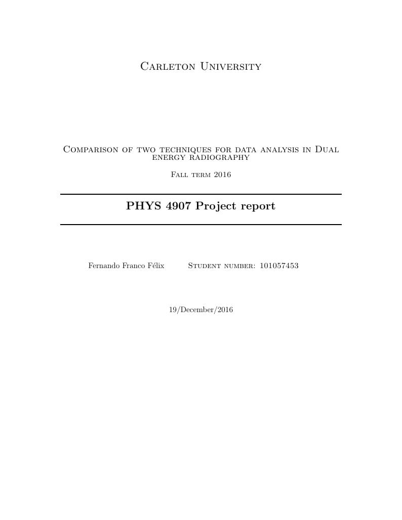 Comparison of two techniques for data analysis in Dual energy radiography