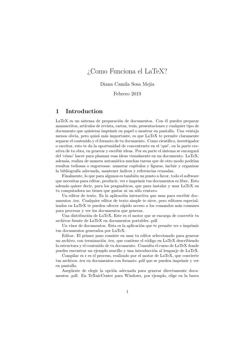 ¿Como Funciona el LaTeX?