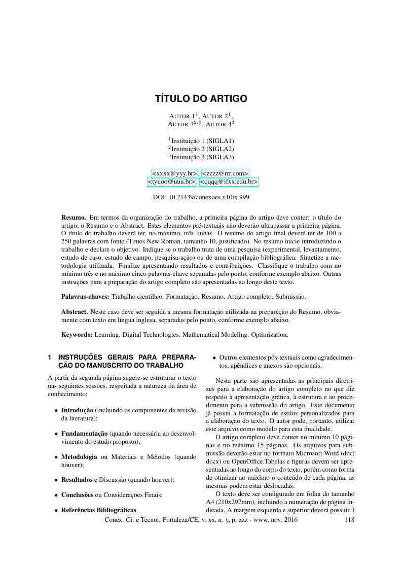 TEMPLATE CONEXÕES IFCE