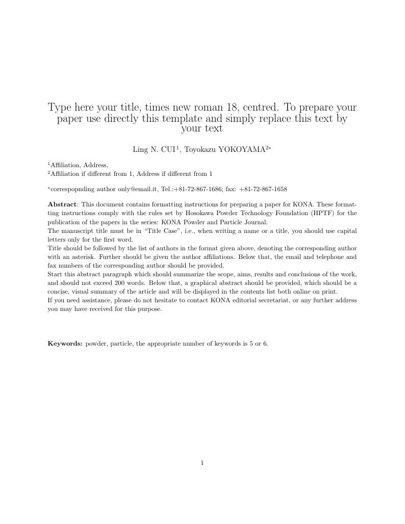 KONA Powder and Particle Journal