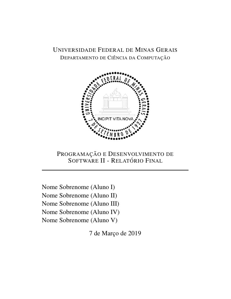 Modelo de Relatório Final para PDS2