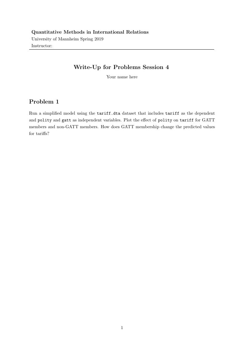 Problem Set Write-Up