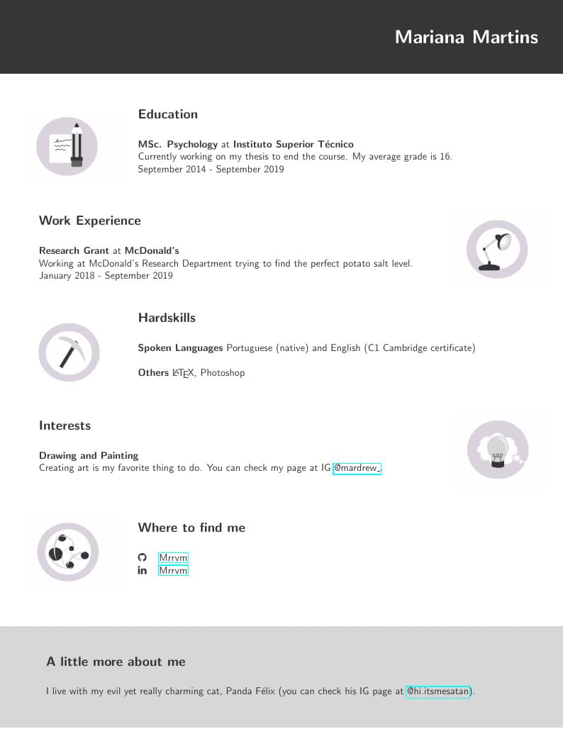 The Purple CV