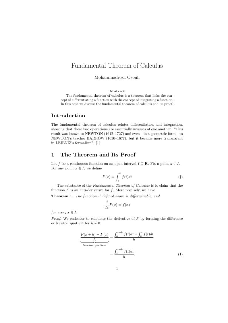 Scientific writing - Typesetting exercise