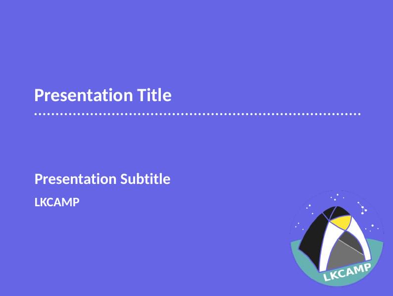 LKCamp Template
