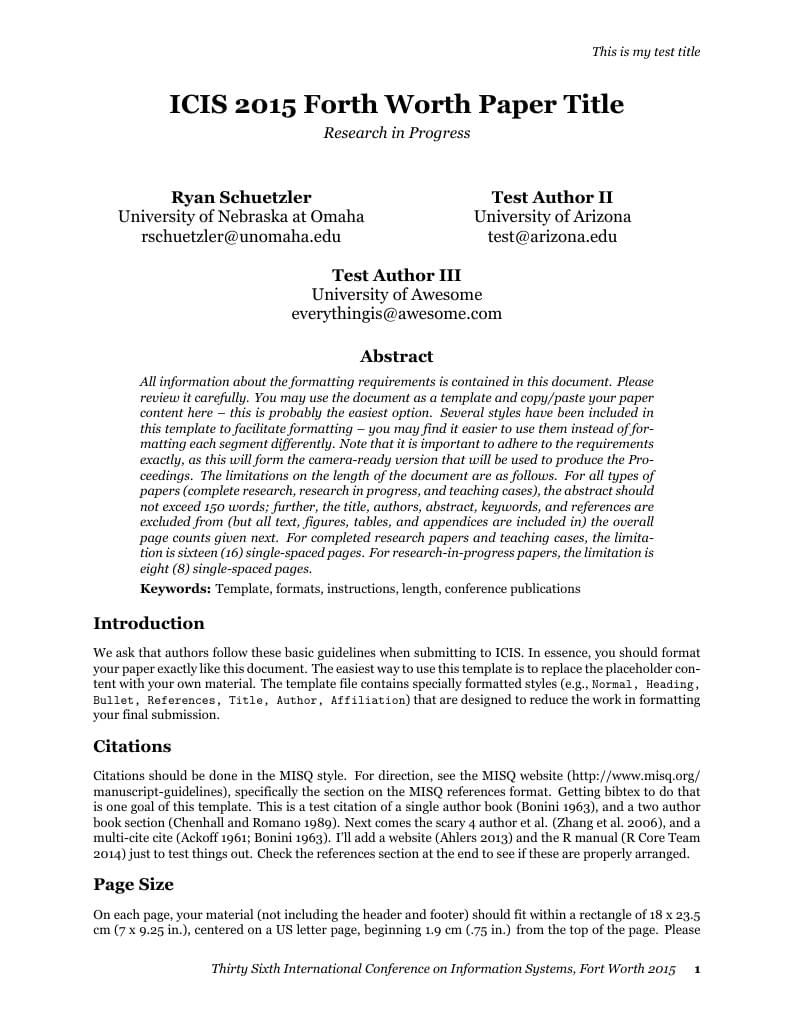 ICIS Template
