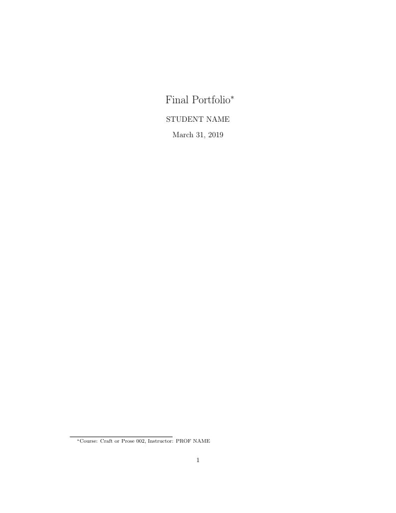 WRIT 002 LATEX TEMPLATE