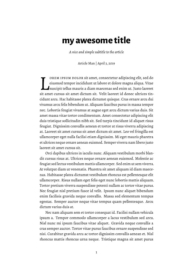 Contemporary Article