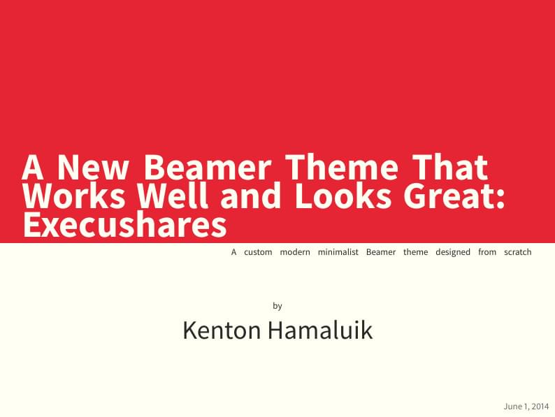 Beamer-Theme-Execushares