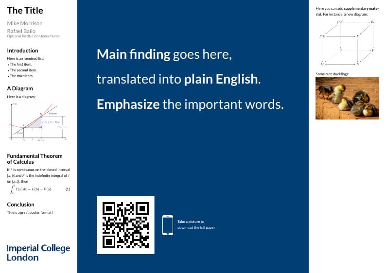 Better Poster Latex Template