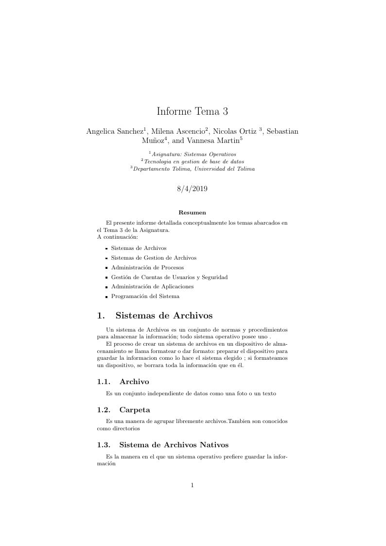 INFORME