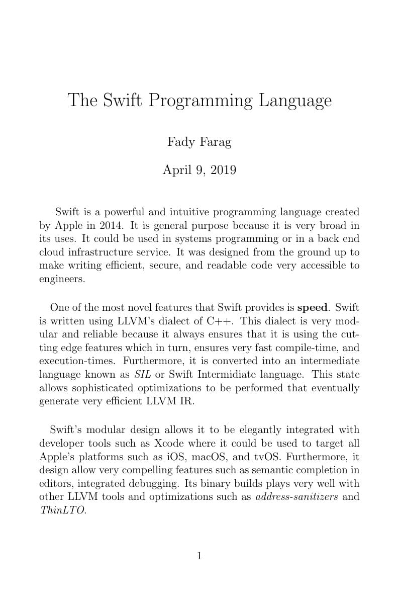 The Swift Programming Language