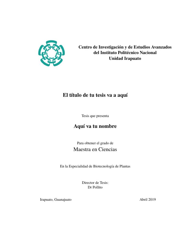CINVESTAV Irapuato - LANGEBIO Thesis template