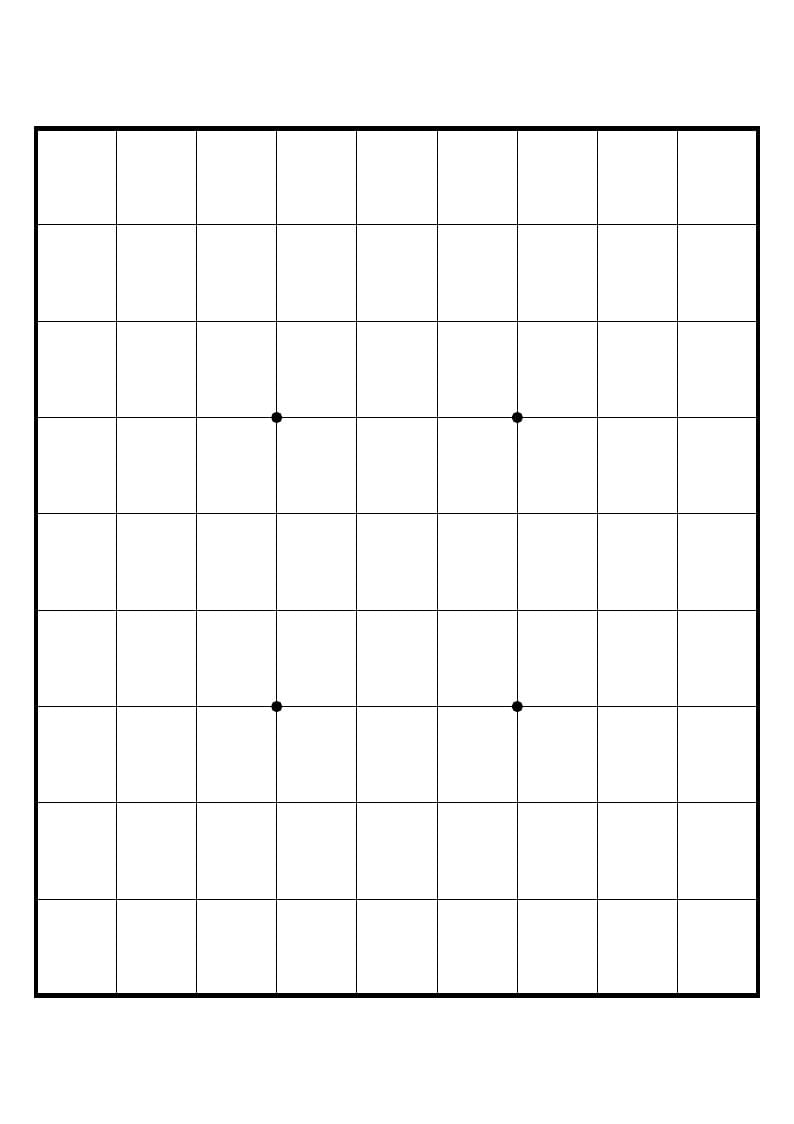 Shogi board (A3 paper)