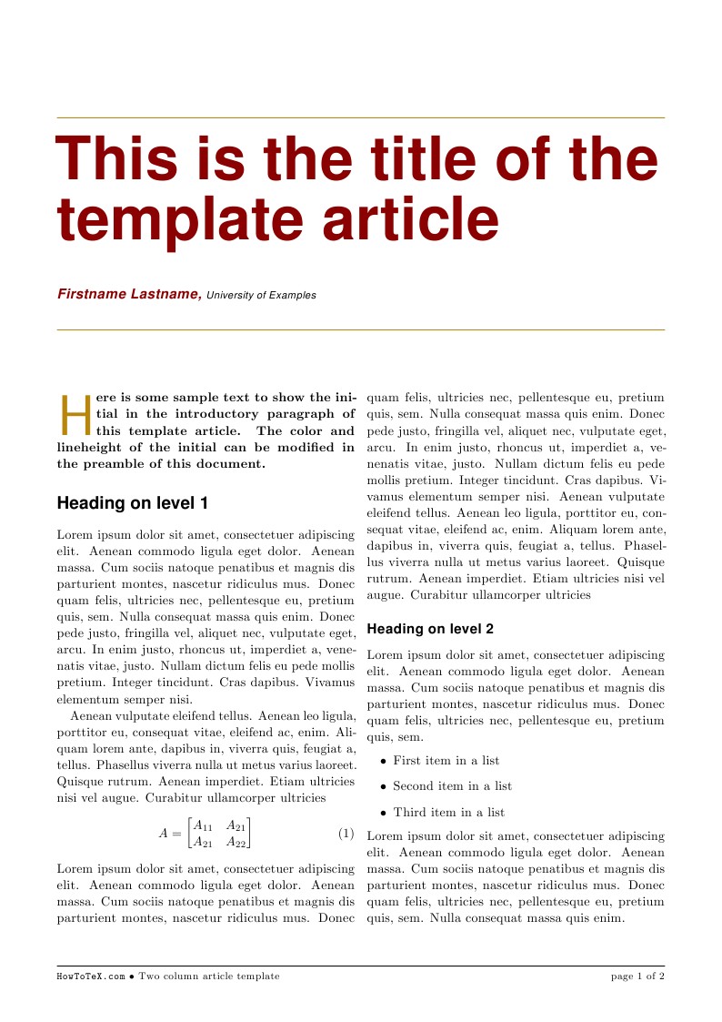 Colour Article