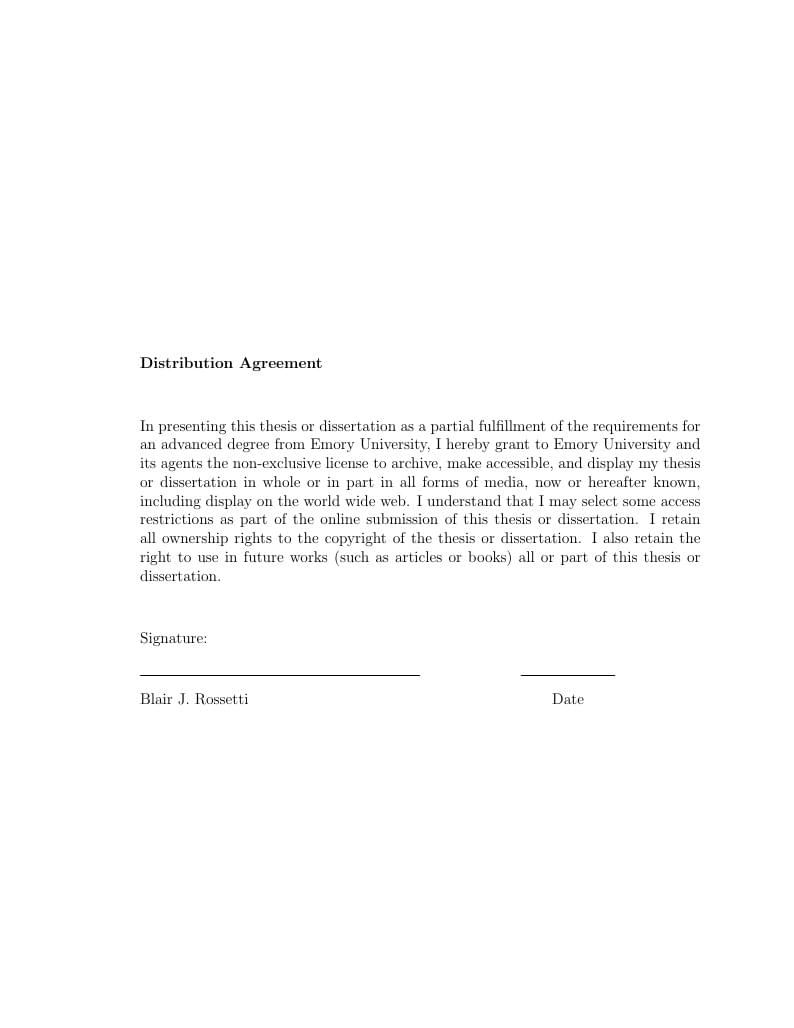 Emory Laney Graduate School Dissertation Template