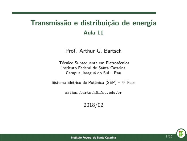 Transmissão e distribuição de energia