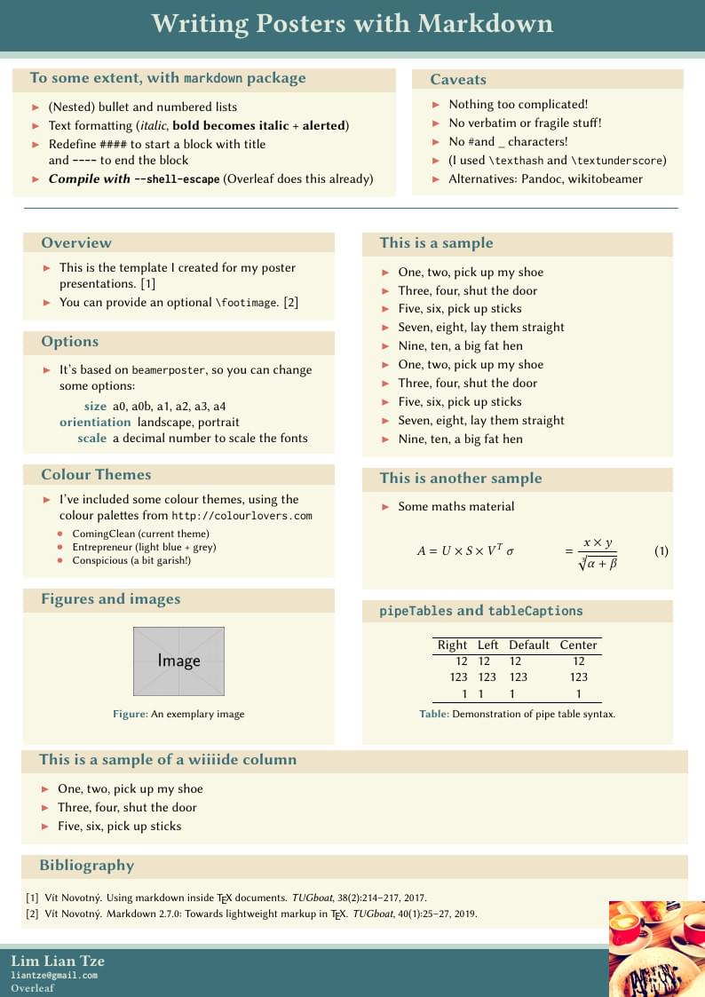 Writing Posters with Markdown