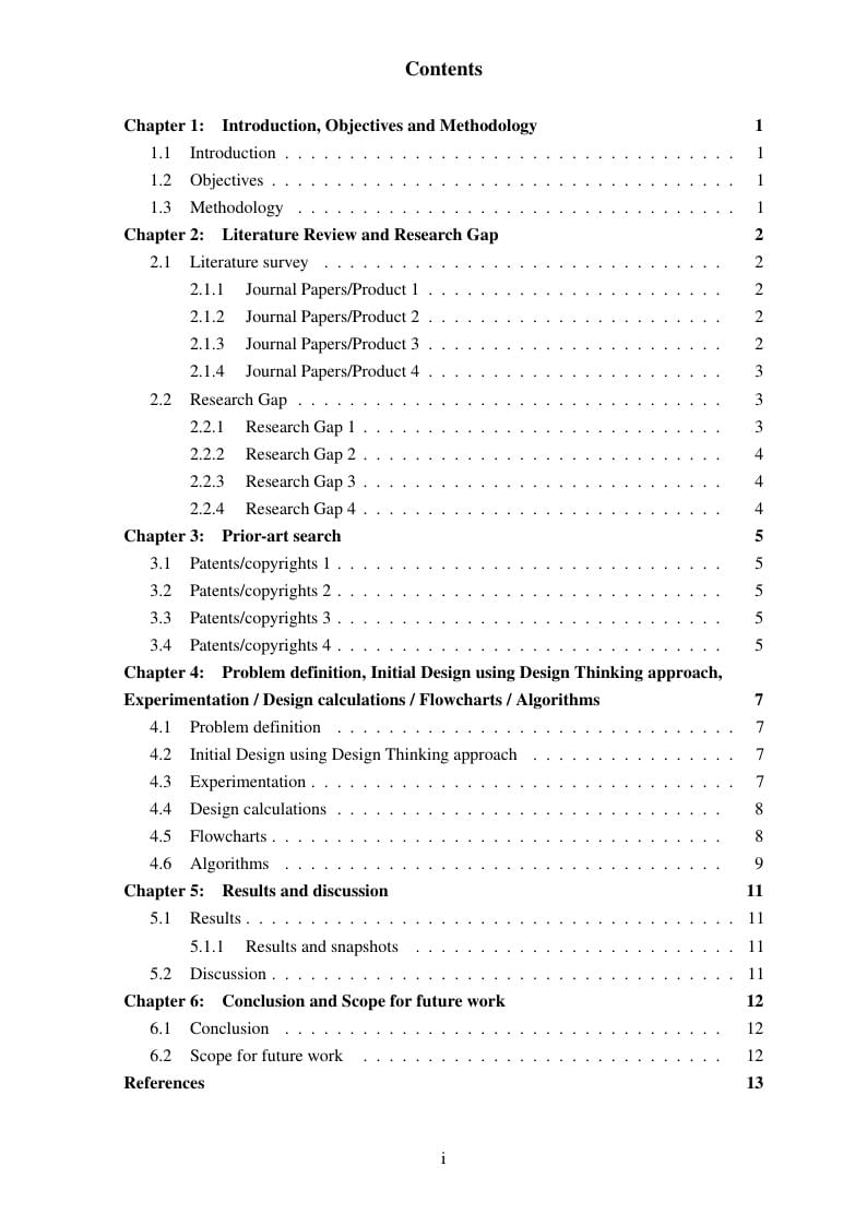 Final year B.E. GIT Report in LaTeX Format